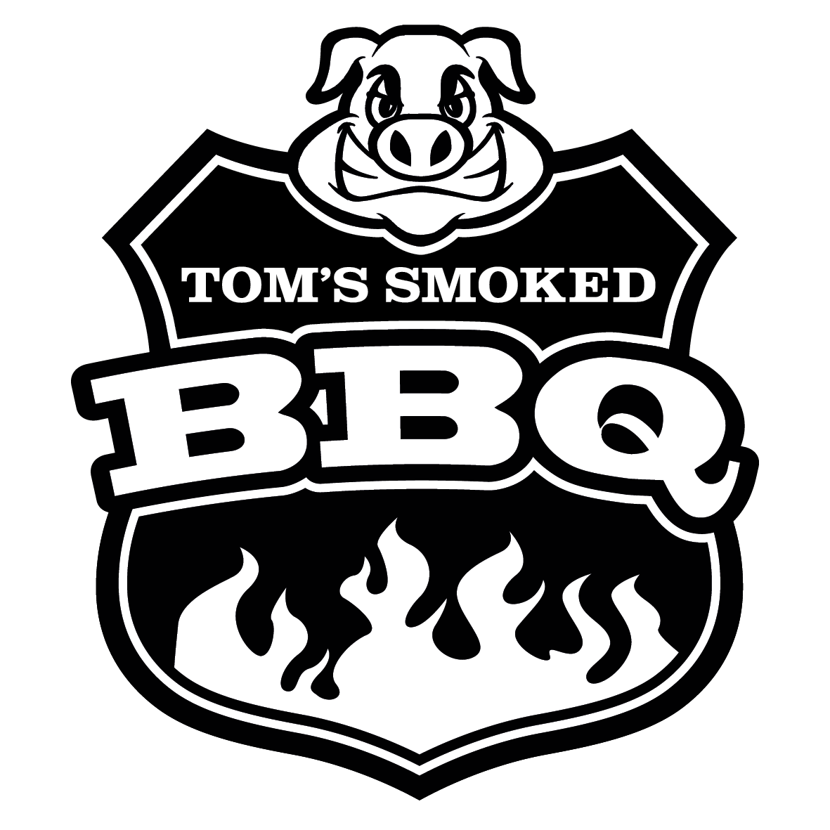 L Toms BBQ simple black